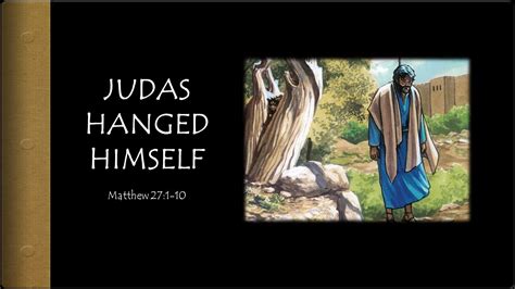 judas hanged or impaled|exegesis .